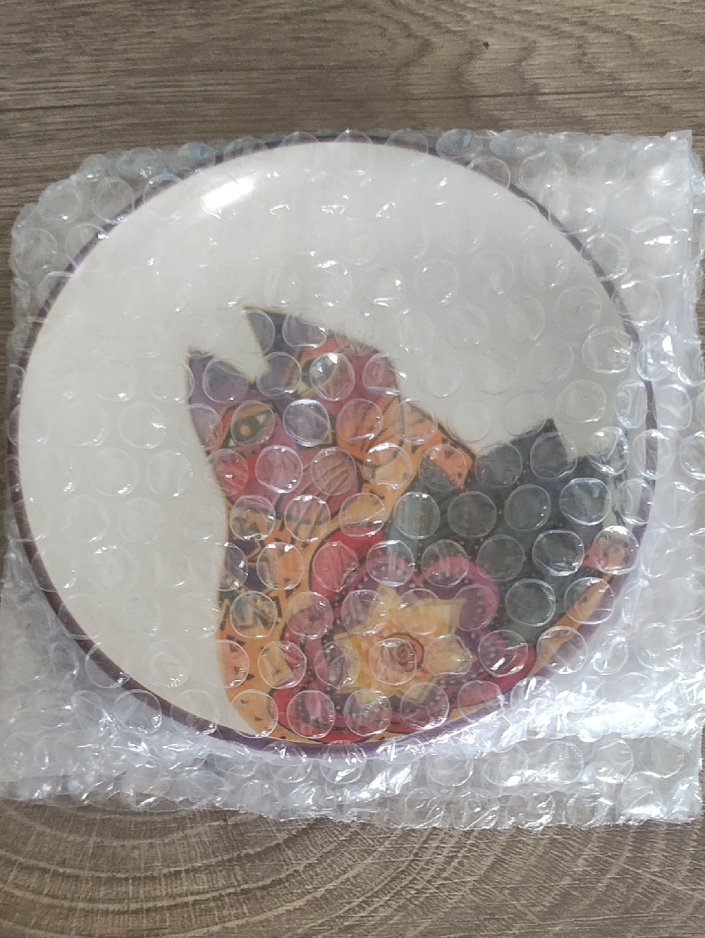 PETS: COLORFUL ART CAT PLATE FEEDER